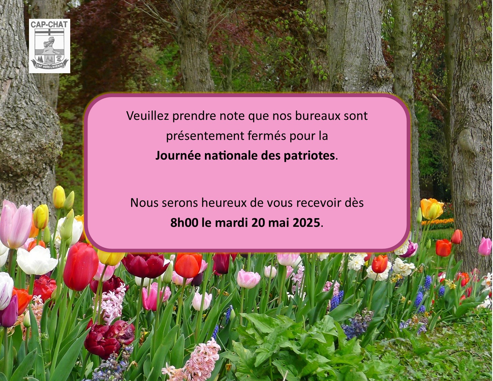 BureauFerméFeteReine2024