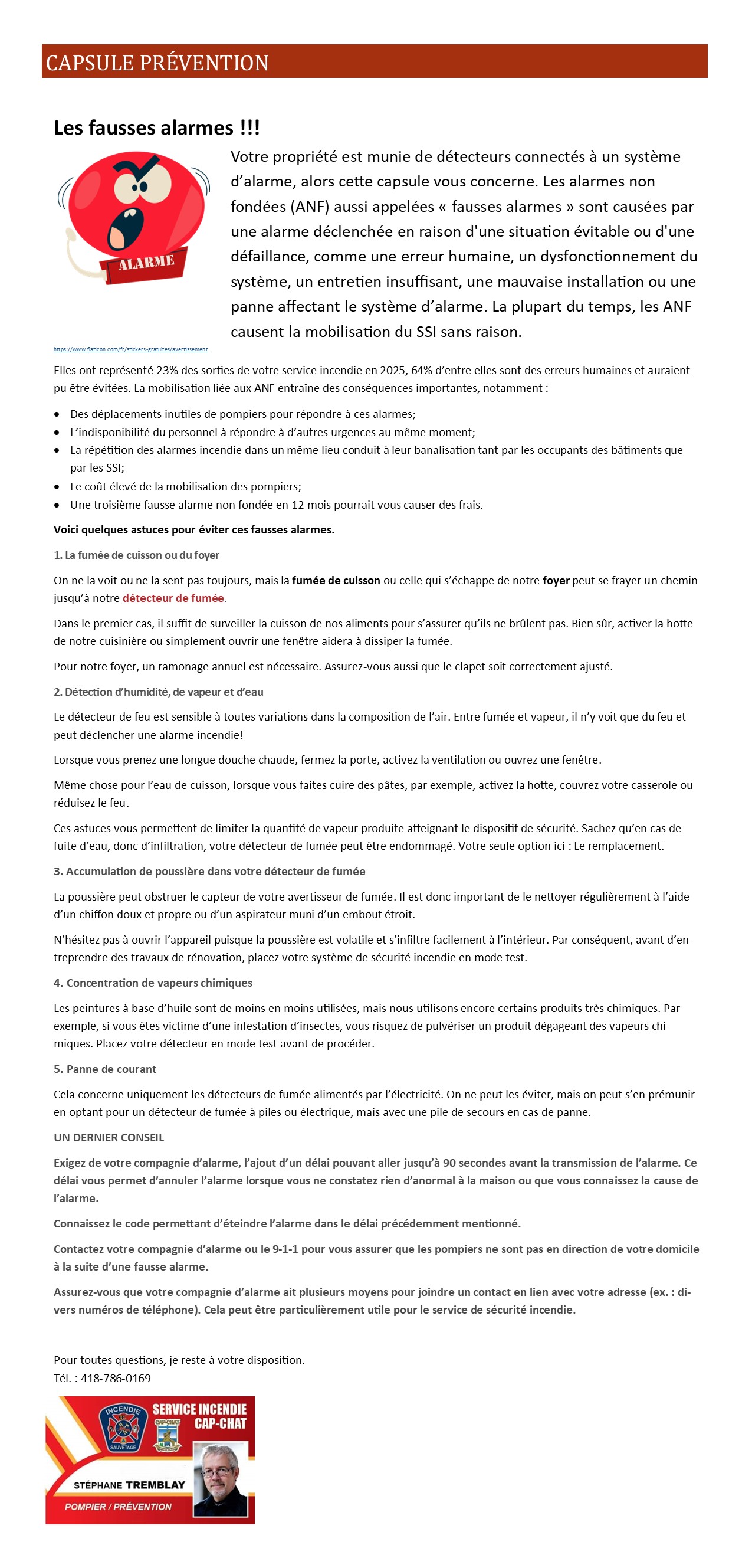 CapsulePreventionFausseAlarme